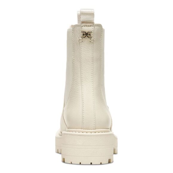 NWT SAM EDELMAN Womens Ivory Waterproof Laguna Round Toe Block Heel Booties 7 M - Picture 2 of 5